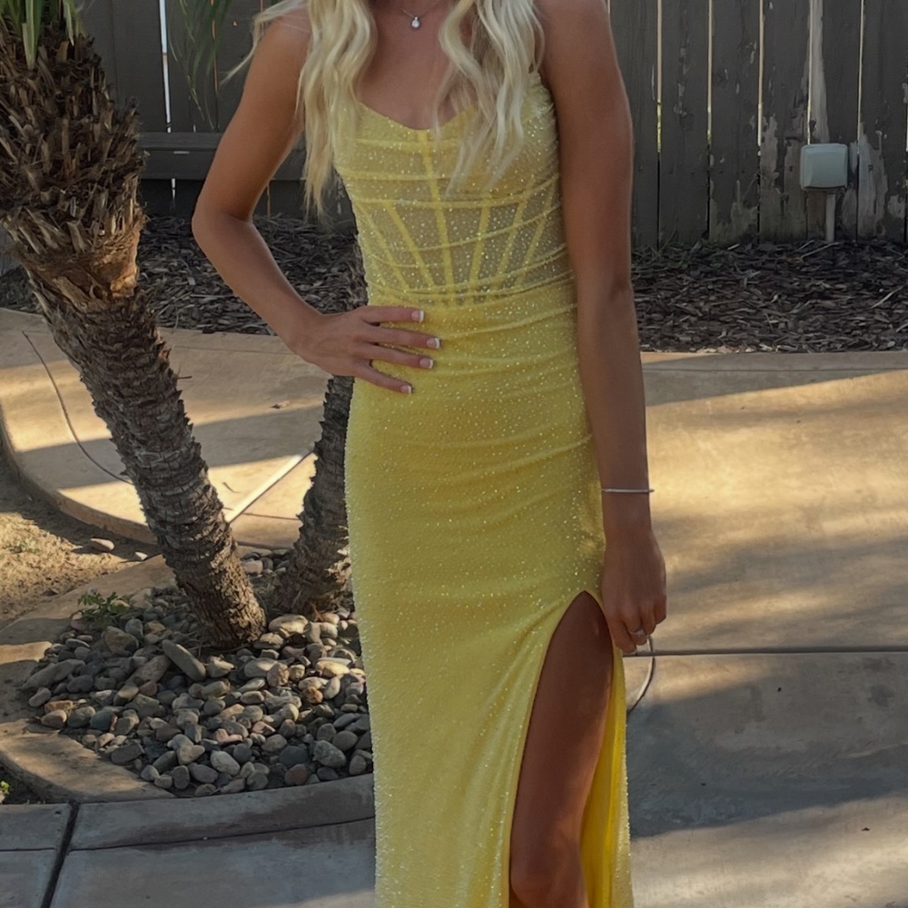 Gorgeous Yellow Prom Dress